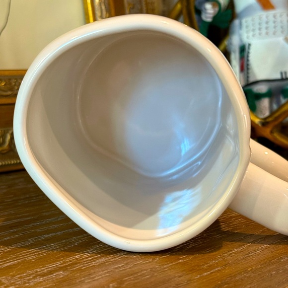 RAE DUNN “Jingle Bells” Mug in Ivory and Red Lettering - Picture 5 of 6